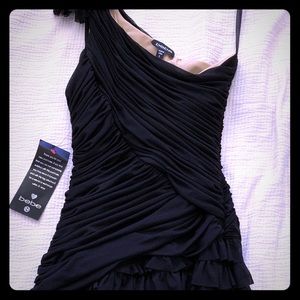 Sexy ruffled lil black dress Bebe